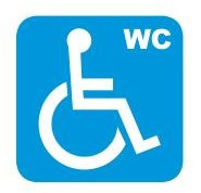 Señalamiento vitrocel Sanitario WC Minusvalidos