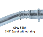 Pico para pistola de diesel de 1" OPW 7HB Sin anillo