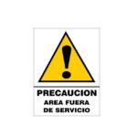 Calcomania area fuera de servicio (biombo) (Nuevo diseño)