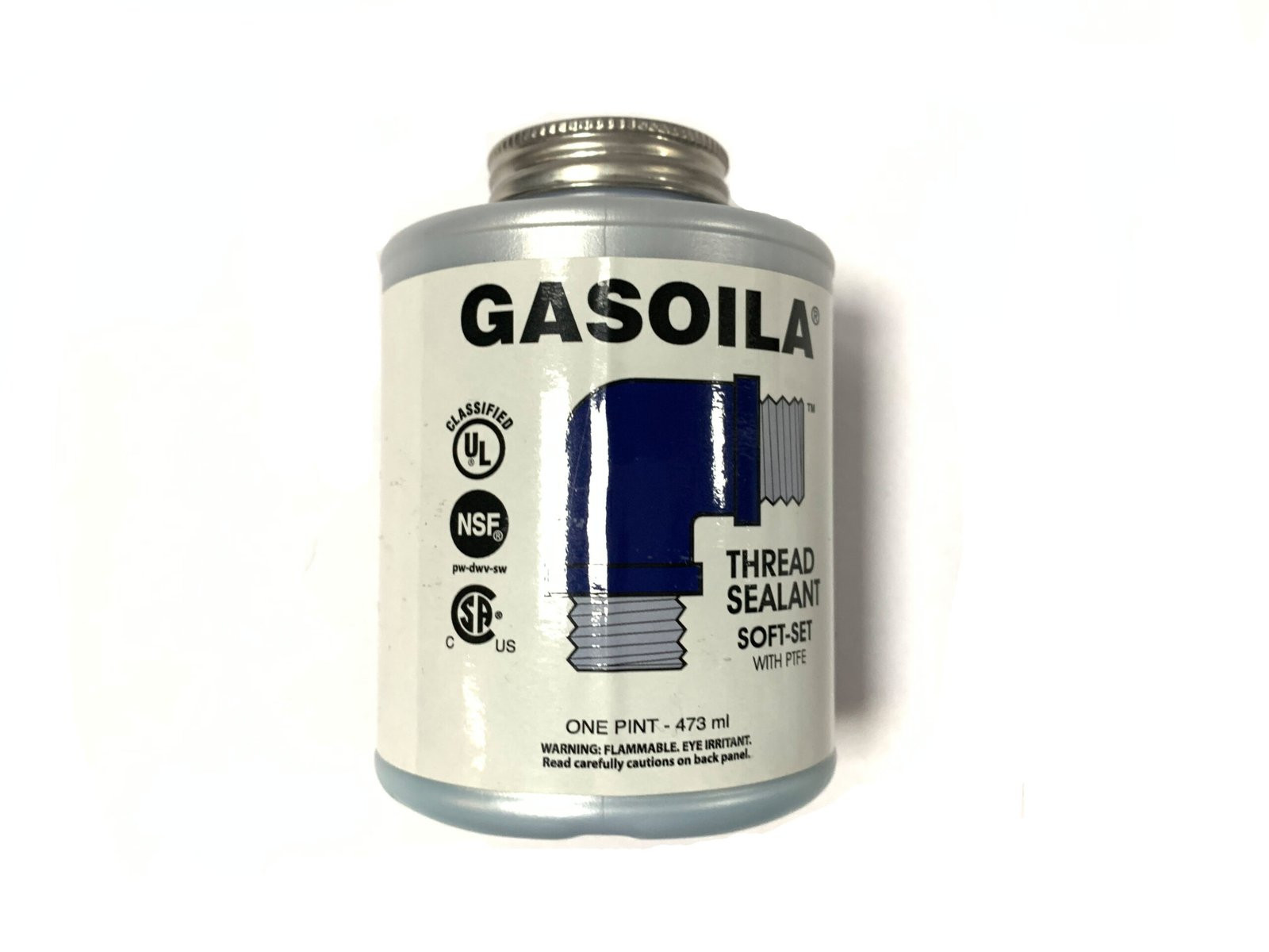 GASOILA-ONE-PINT-scaled-1.jpg Gasoila, Sellador de roscas, One Pint con PTFE 473ml - Imagen 1