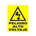 Señalamiento vitrocel alto voltaje