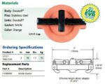 Empaque para tapa naranja tipo OPW  1711t-7085 H10886M - Imagen 3