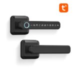 Chapa Inteligente T3402 TUYA Negra Izquierda